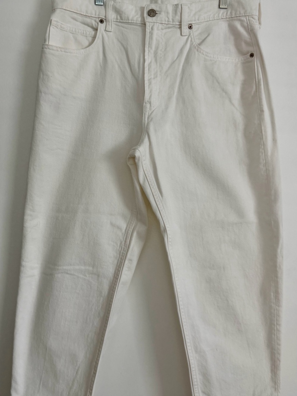 GAP Women's Cream Barrel Leg Jeans